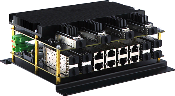 12口千万兆混合三层矿用网管型工业以太网交换机